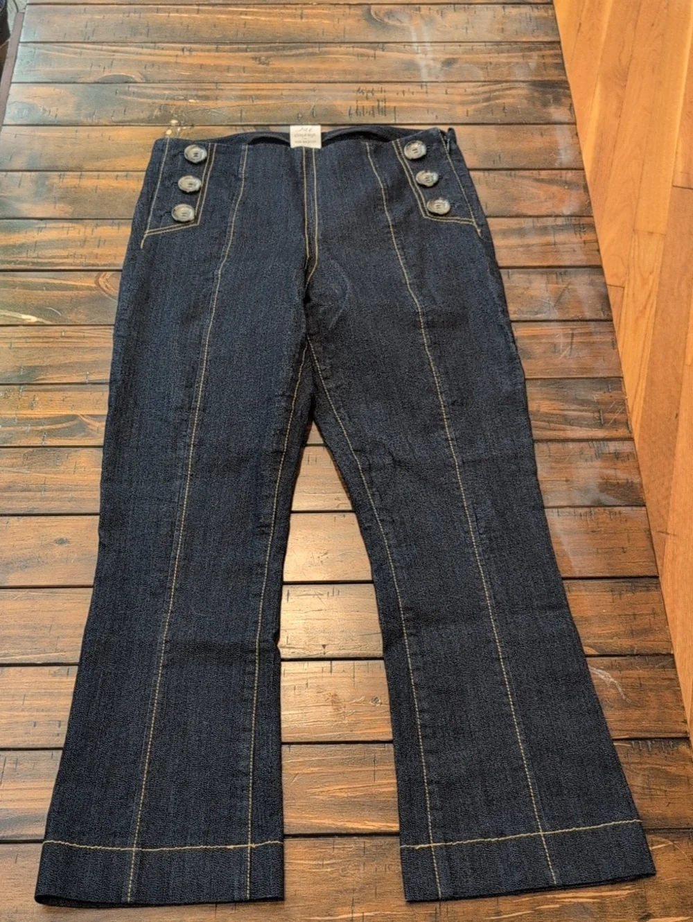 Cinq A Sept Chantal Sailor Crop Flare Jeans